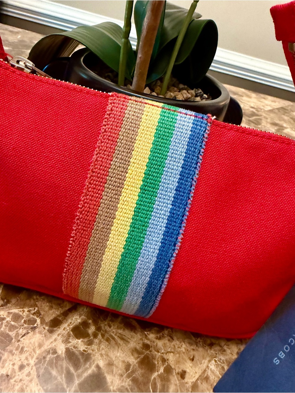 Vintage Marc Jacobs Canvas Rainbow Ribbon Baguette Bag (Made in Italy 🇮🇹) - Picture 3 of 11